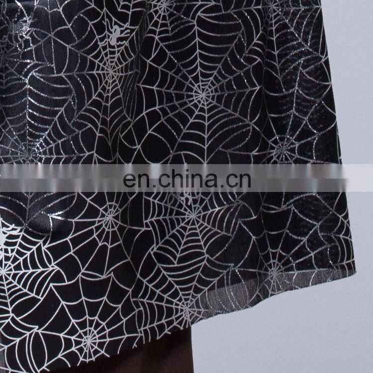 Hot sale halloween spider web cape sexy cosplay costume for adult and kid