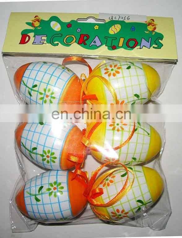 New easter egg with stripe and flower pattern for decoration