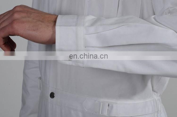 Best Quality Cotton Working Overalls White Men Work Uniforms with One-Piece Set