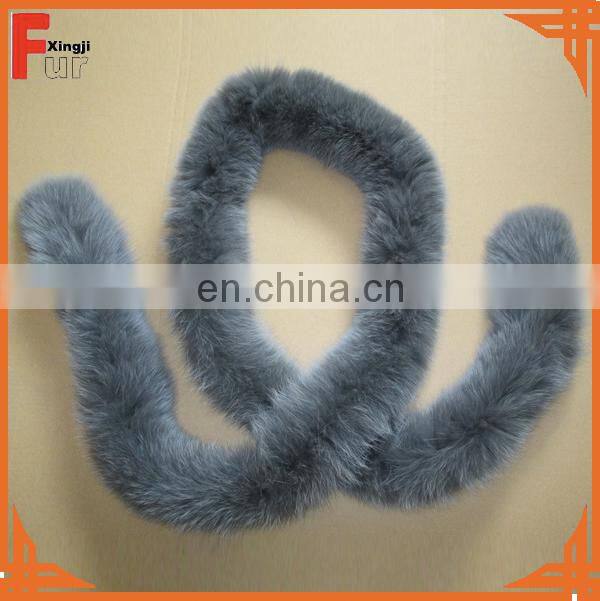 dyed fox fur strips fox trim
