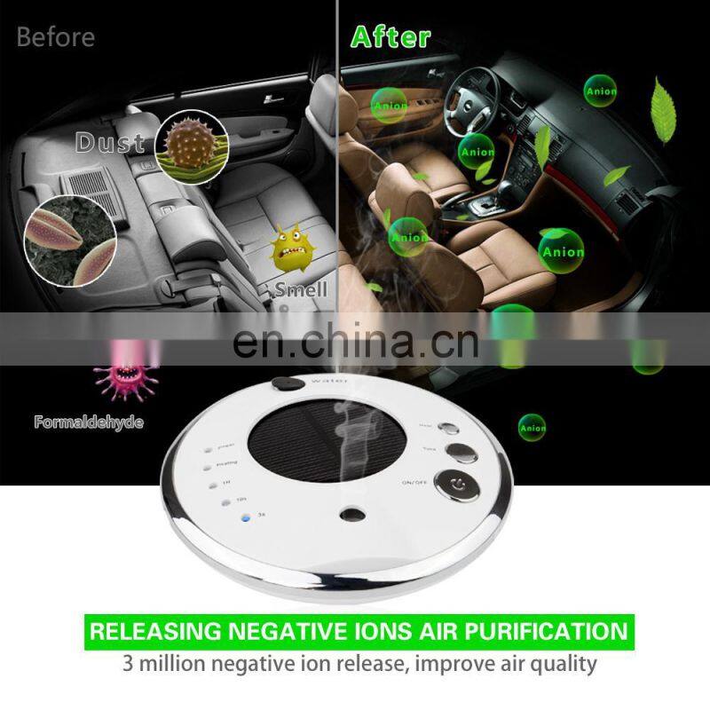 UFO Shape Solar Powered Car Air Freshener Air Purifier for Car, UFO Car Air Purifier Ionizer Oxygen Bar