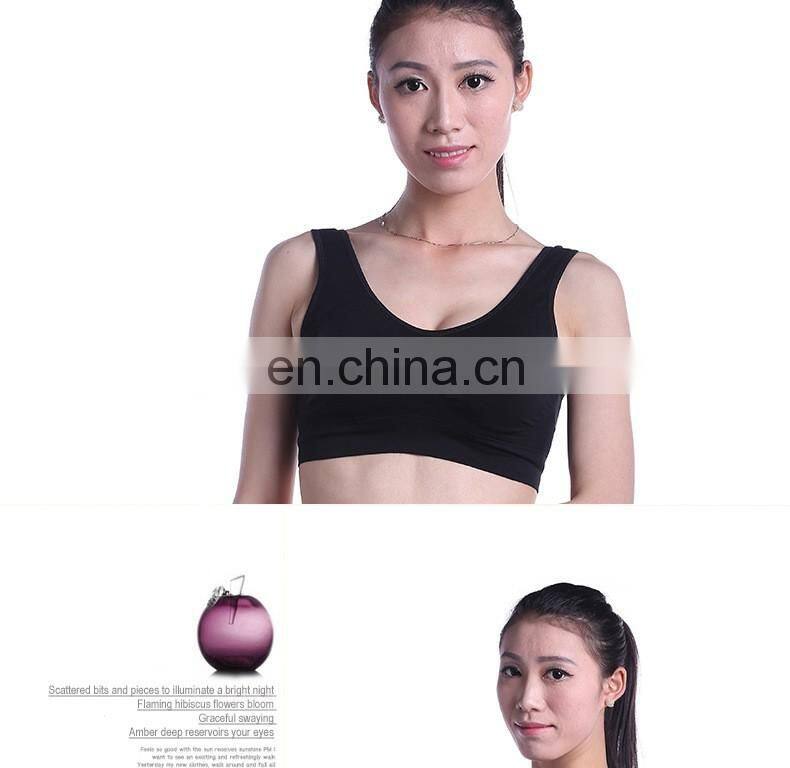 Ladies seamless fitness yoga sports bra breathable moisture wicking stretchy#YD01