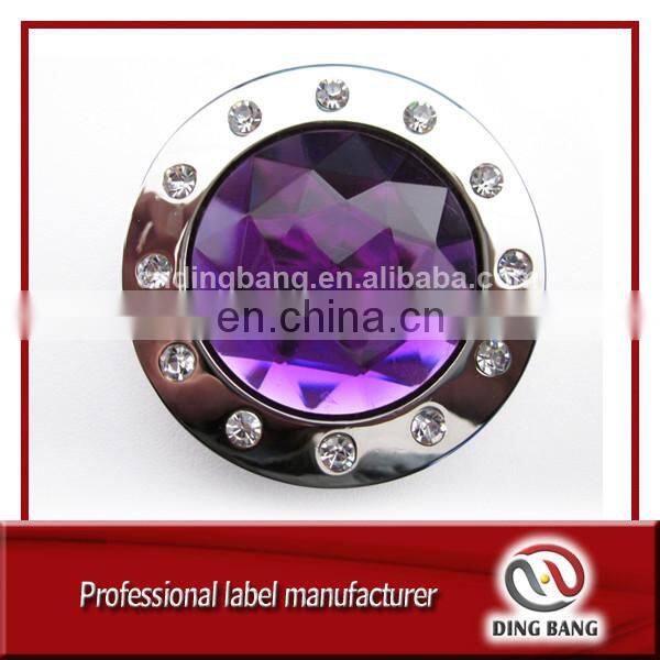 OEM Wholesale Stock Items Key chain Type And Promotion Souvenir Use Custom Blank Metal Gold Bag Hanger