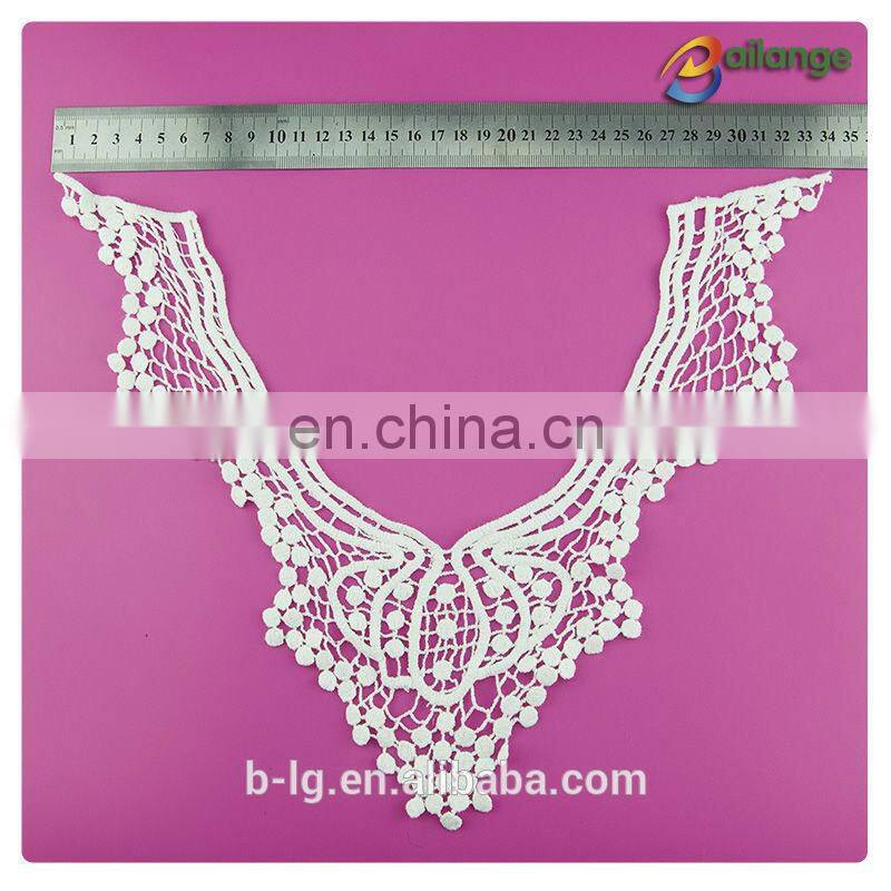 Cotton Embroidery Lace Collar Neckline Design