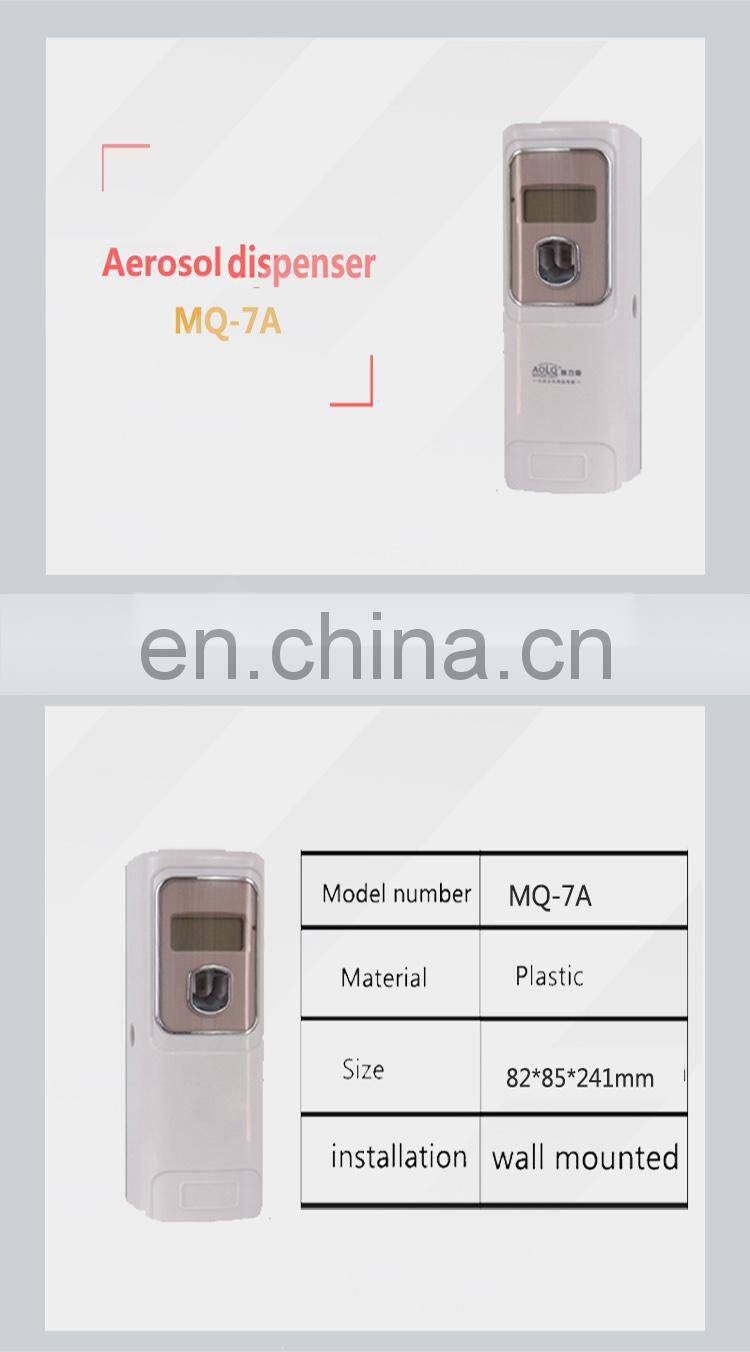 ABS plastic wall mounted air freshener aerosol dispenser use in home