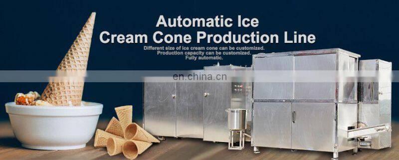 Automatic Rolled Crisp Cone Making Production Line Ice Cream Cone Machine