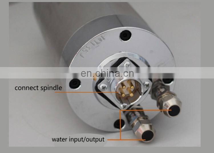 4 bearing water cooled 3KW spindle motor 220V 100MM diameter 4 pcs bearing ER20 GDZ-100-3.0