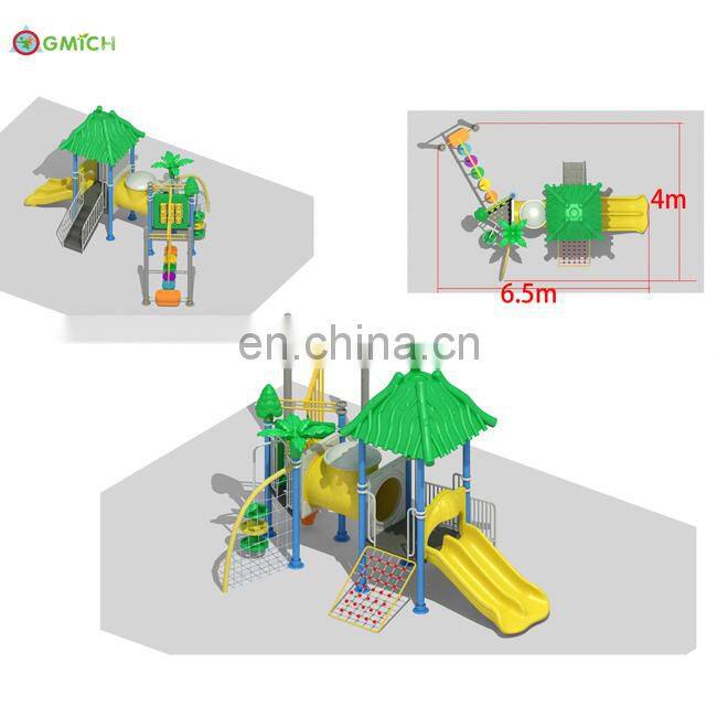 Garden tree house indoor slide with climbing for JMQ-Z265T