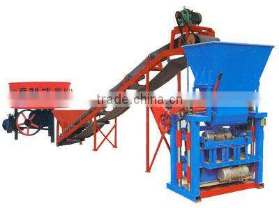Simple stationary type brick production line