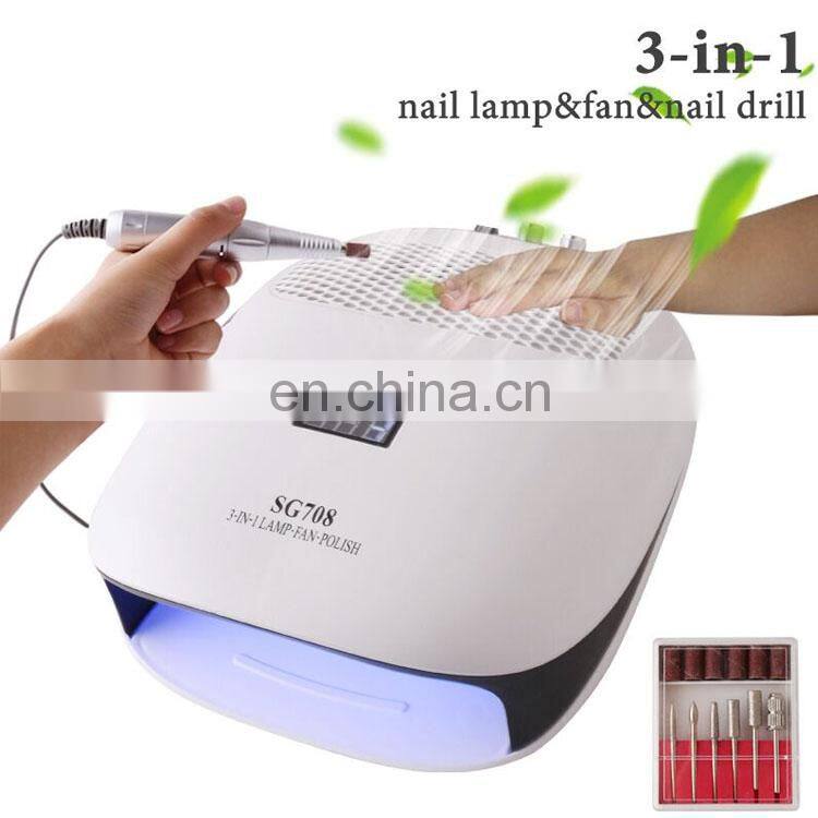 40W New Strong Power Nail Dust Collector Nails Fan Art Salon Suction Dust Collector Machine Vacuum Cleaner Fan with EU Plug