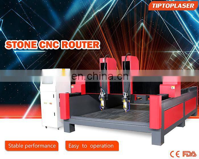 Beautifully carved 1325 heavy stone carving machine independent double head automatic CNC stone tablet marble cutting machine