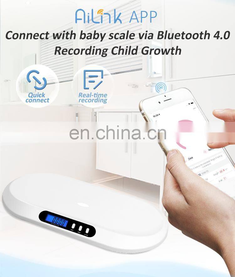 Smart Digital Weighing Scales 20Kg Digital Blue Tooth Baby Infant Weighing Scale