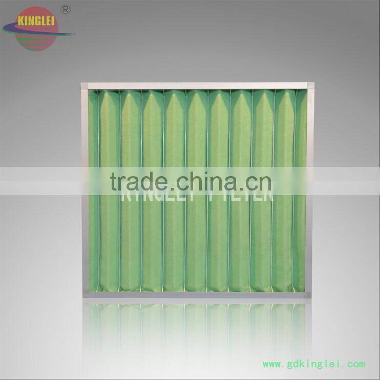 cardboard aluminium air conditioning replacement merv 8 11 15 g4 pleated synthetic fiber media panel filter