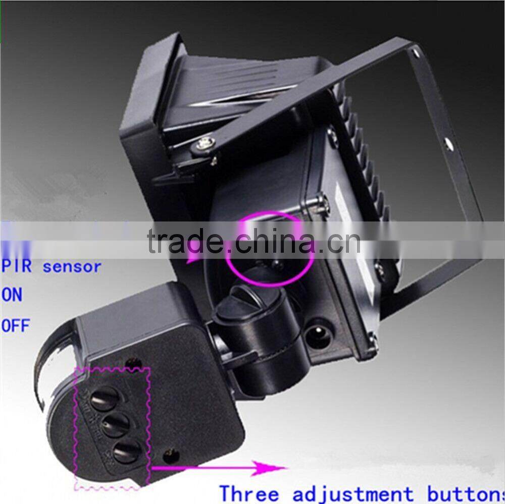 Solar panel supply power led flood light with PIR Motion Sensor