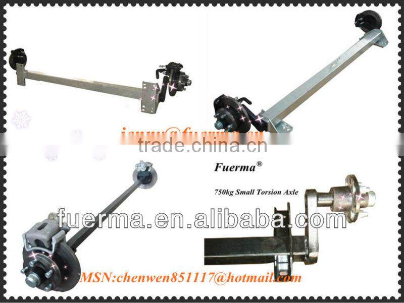 Torsion Trailer Axle Without Brake