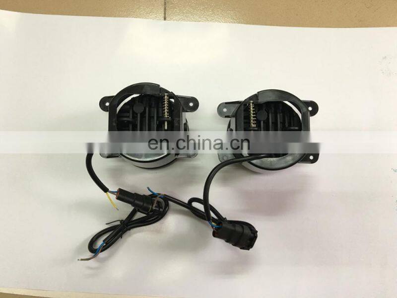 J023jeep wrangler LED Fog Lights lamp Lantsun 4 Inch 60W Halo Ring Angel Eyes for Wrangler 97-16 JK TJ LJ ATV Pack of 2