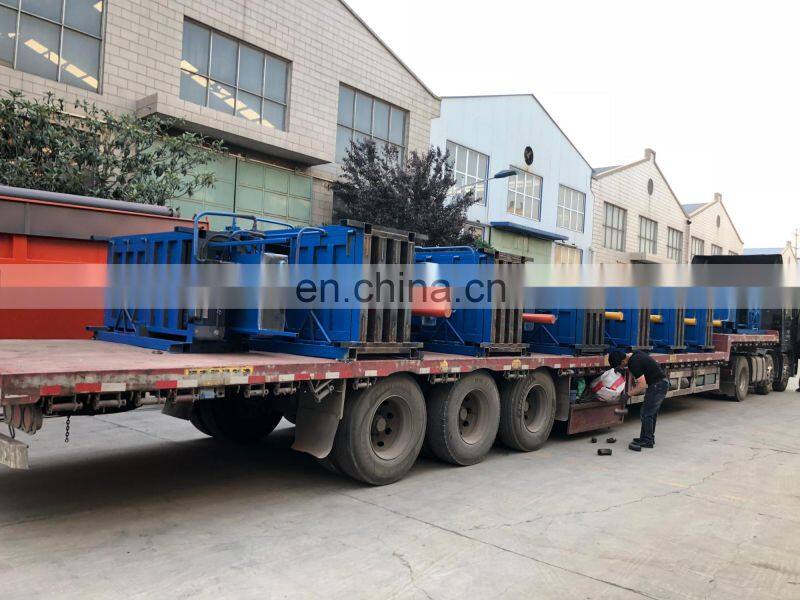 Cardboard box scrap metal paper baler waste carton bale press machine