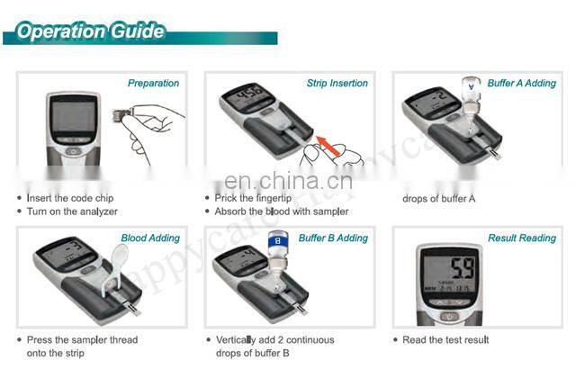 HC-B023 Hot sale Handle Glycated Hemoglobin HBA1C Analyzer with competitive price