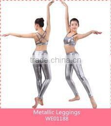 Sexy Modern Jazz Dance Costumes Metallic Sequin Stripe Shorts