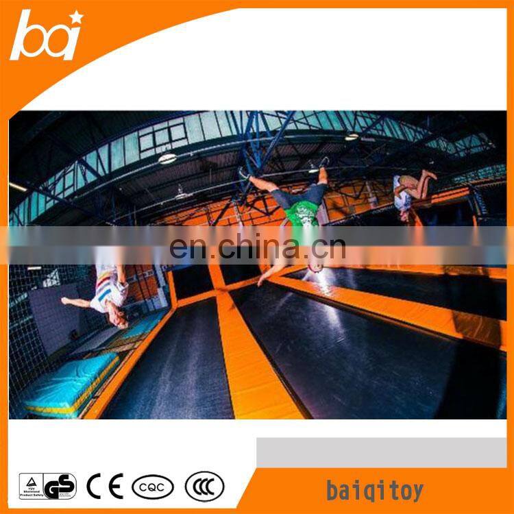 Low price kids indoor trampoline park,jumping bed foam pit and Obstacle Course American Ninja warrior