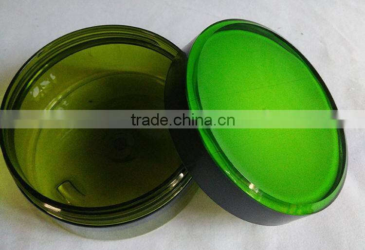 Green color PET 150g Facel Mask Cream Jar