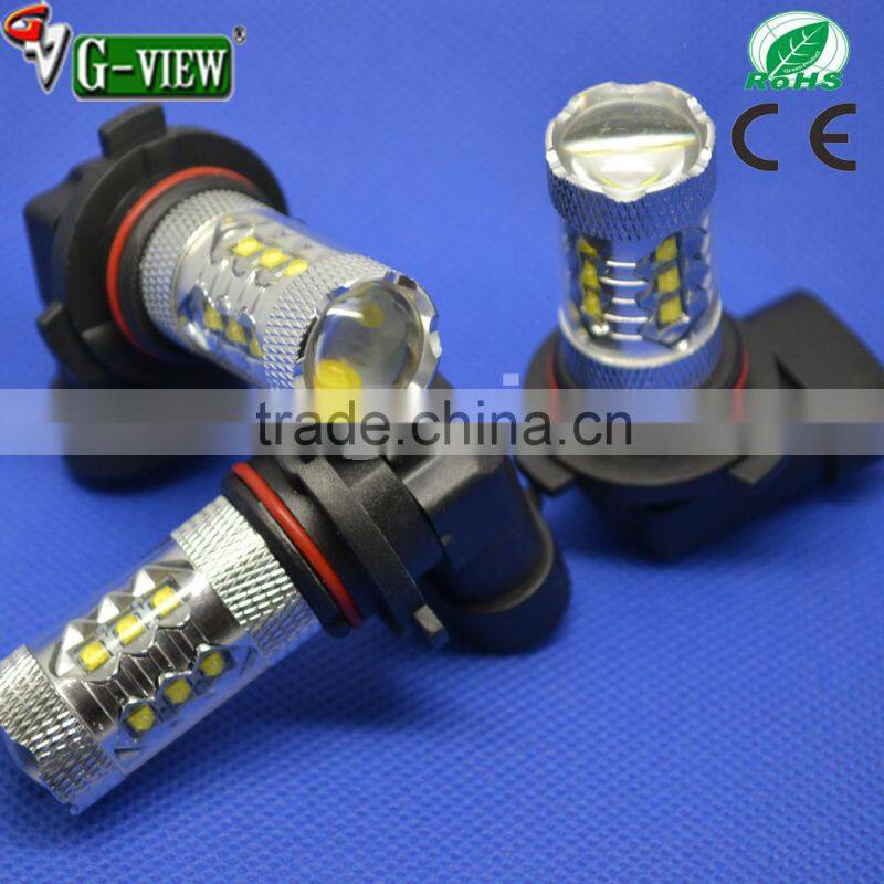 9005 9006 led auto fog light bulb 80w high power daytime running light for car