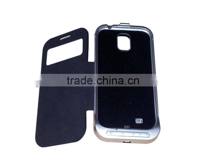 battery for sumsung S4 3200 mAh with aluminium alloy smart case