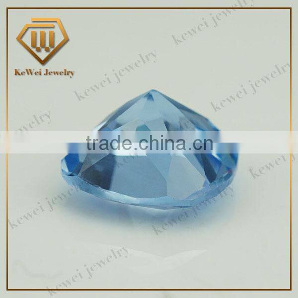 Round brilliant cut gemstone 106# Light Blue Spinel Stone
