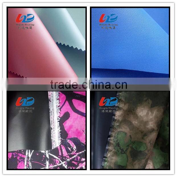600D Polyester Oxford Fabric Waterproof with Print/PU coating/PVC coating Used for Bags/Luggages/Shoes/Tent