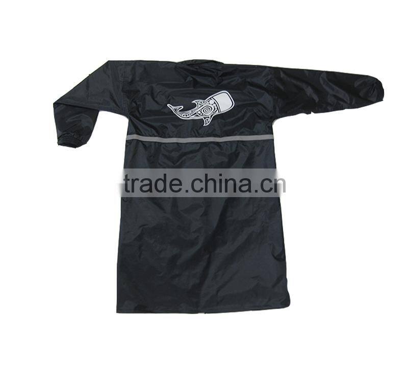 Adults polyester waterproof long hooded raincoat pvc raincoat