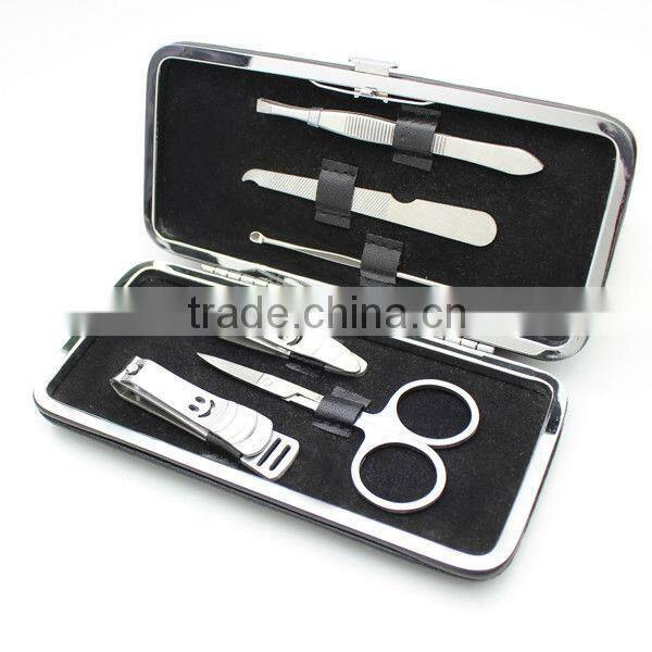 Exquisite black bag nail tool manicure set
