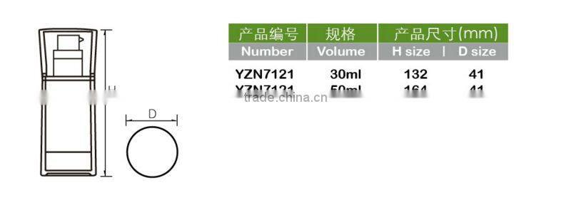 30 ml plastic acrylic airless pump bottles