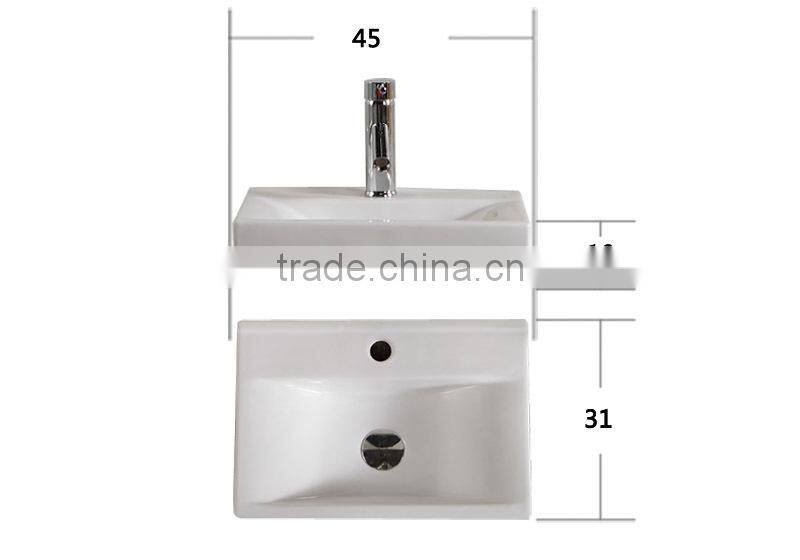 Hot ceramic rectangular bathroom ceramics basin