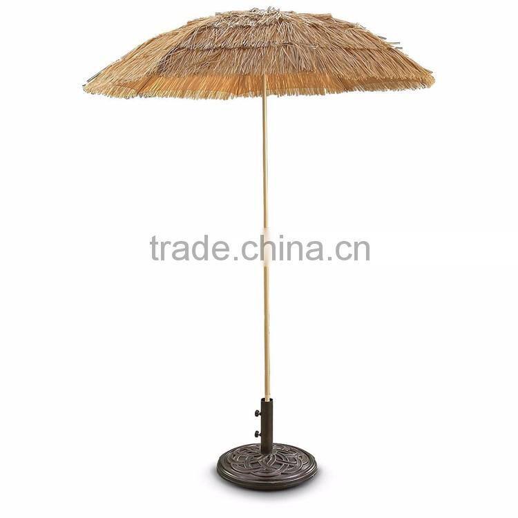 Outsunny Outdoor Straw Beach Patio Umbrella Parts Stand Mixed Color Umbrella Promotional