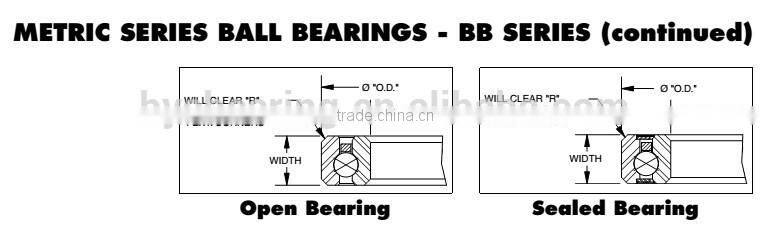 BB5013 Thin Section Ball Bearing(BB Series) (50x80x13mm) Import replace