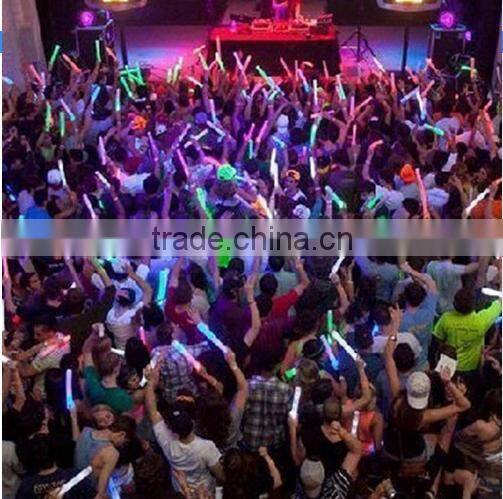 LED Foam Stick Colorful Flashing Batons Light-Up Sticks with Opp Bag Festival Party Decoration Concert Prop Bar