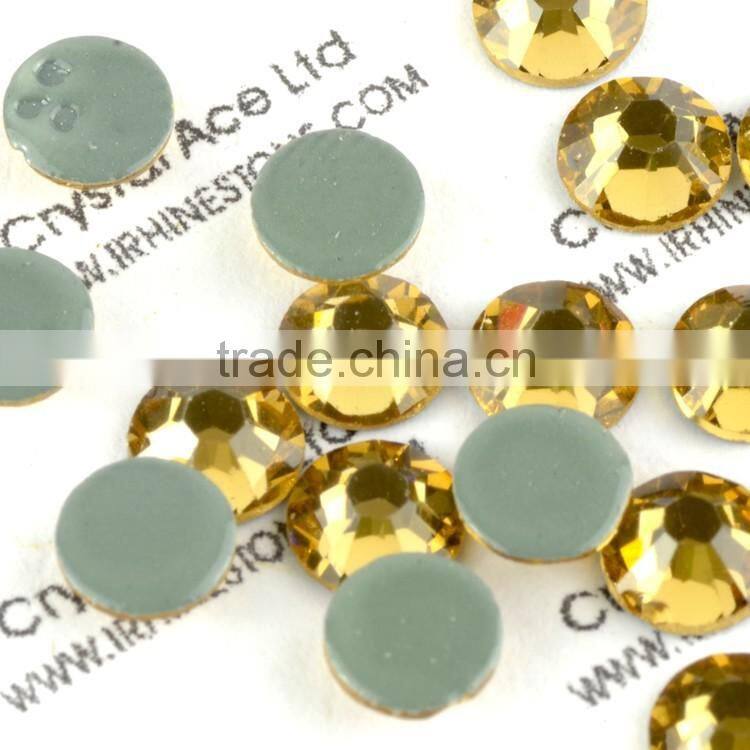 High quality economy strong glue LCT rhinestones hot fix for T-shirt