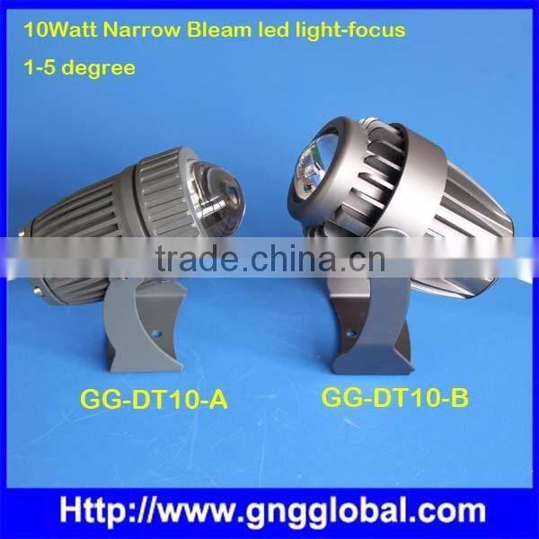 High quality LED COB Light Source 1-5 Degree 10w Epistar/Edison small narrow beam led spot light 80mm