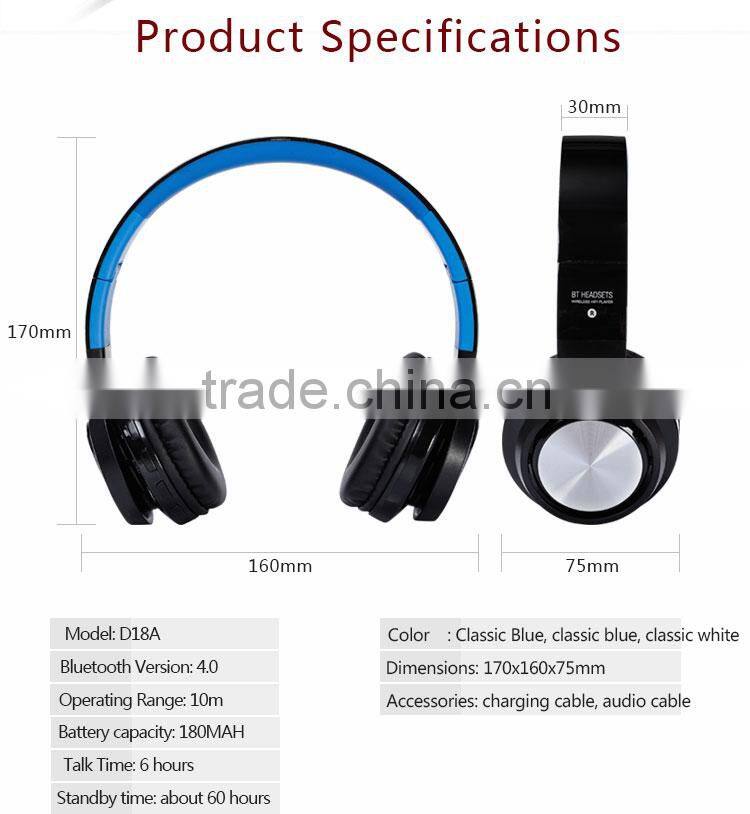 High quality wholesale stereo headphone bluetooth, stereo wireless blue tooth headset, gaming wireless stereo headphone with mic