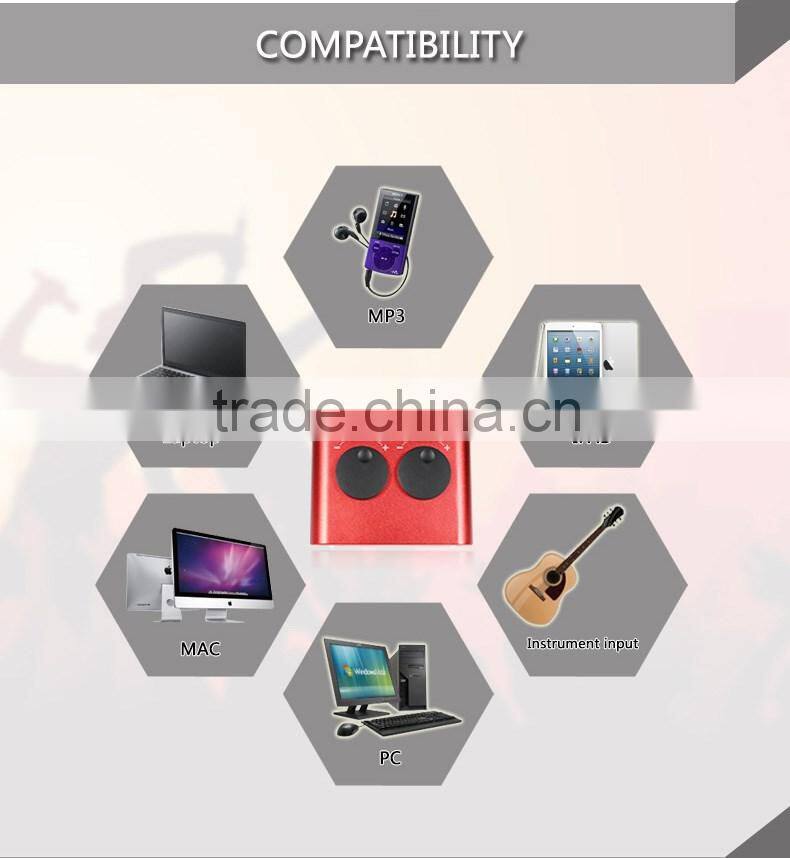 USB EXTERNAL SOUND CARD/AUDIO INTERFACE FOR MUSIC LOVERS