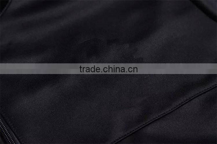 Juventus Black sportwear man jacket factory for varsity jacket wholesale