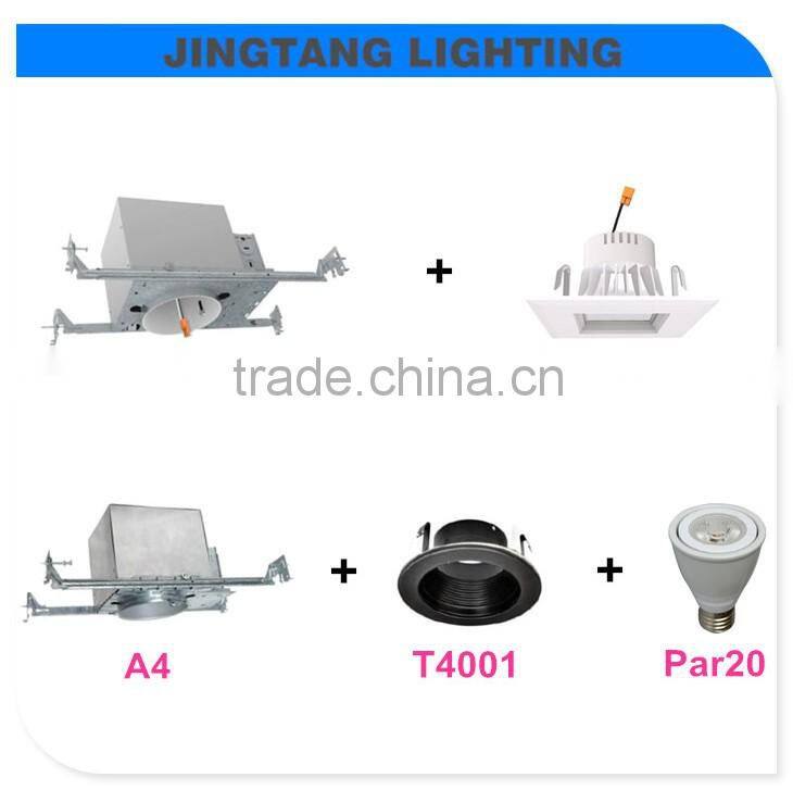 ETL New Construction IC Airtight 4'' recessed led can light 120V