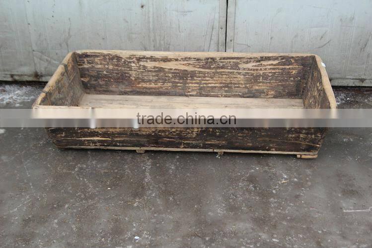 Chinese Antique Funiture Garden Outdoor Wooden Trough