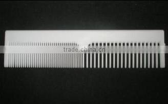 hot sale white double comb tooth plastic hotel hair comb