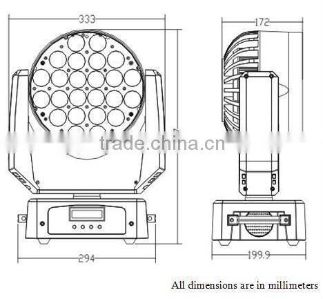 LED Zoom Moving Head/LED Stage light