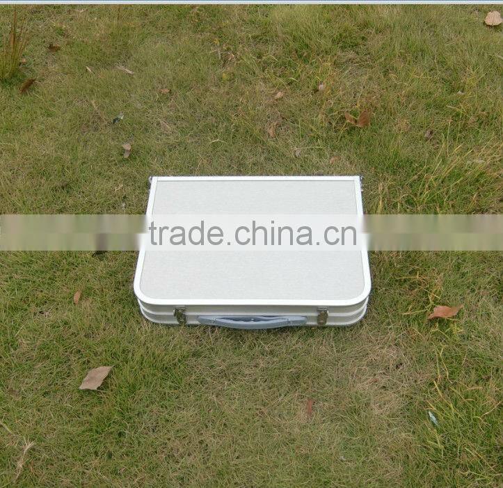 small aluminum camping table