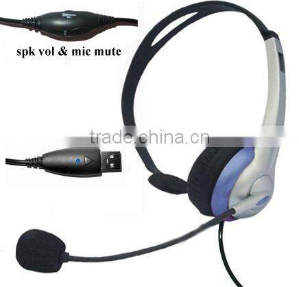 Stereo USB Headsets for computer PC business VOIP