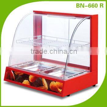Commercial Service Equipment Hot Food Warmer Display Showcase With CE Approval