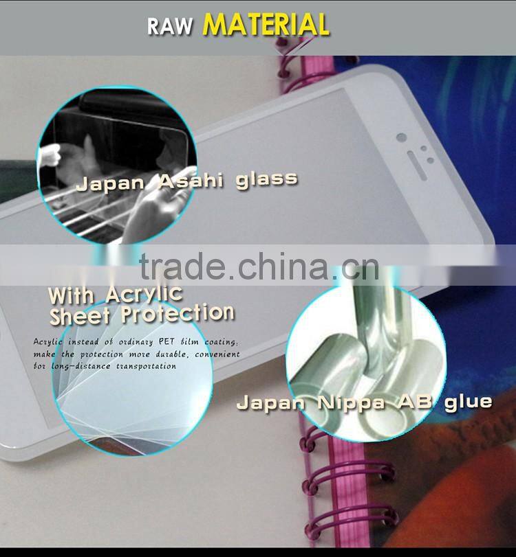 newest trend scratch resistant9H tempered glass screen protector for iphone6s