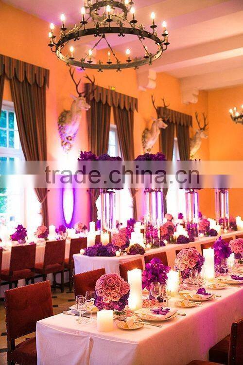 best selling 50cm artificial hanging flower chandelier for wedding and event decoration